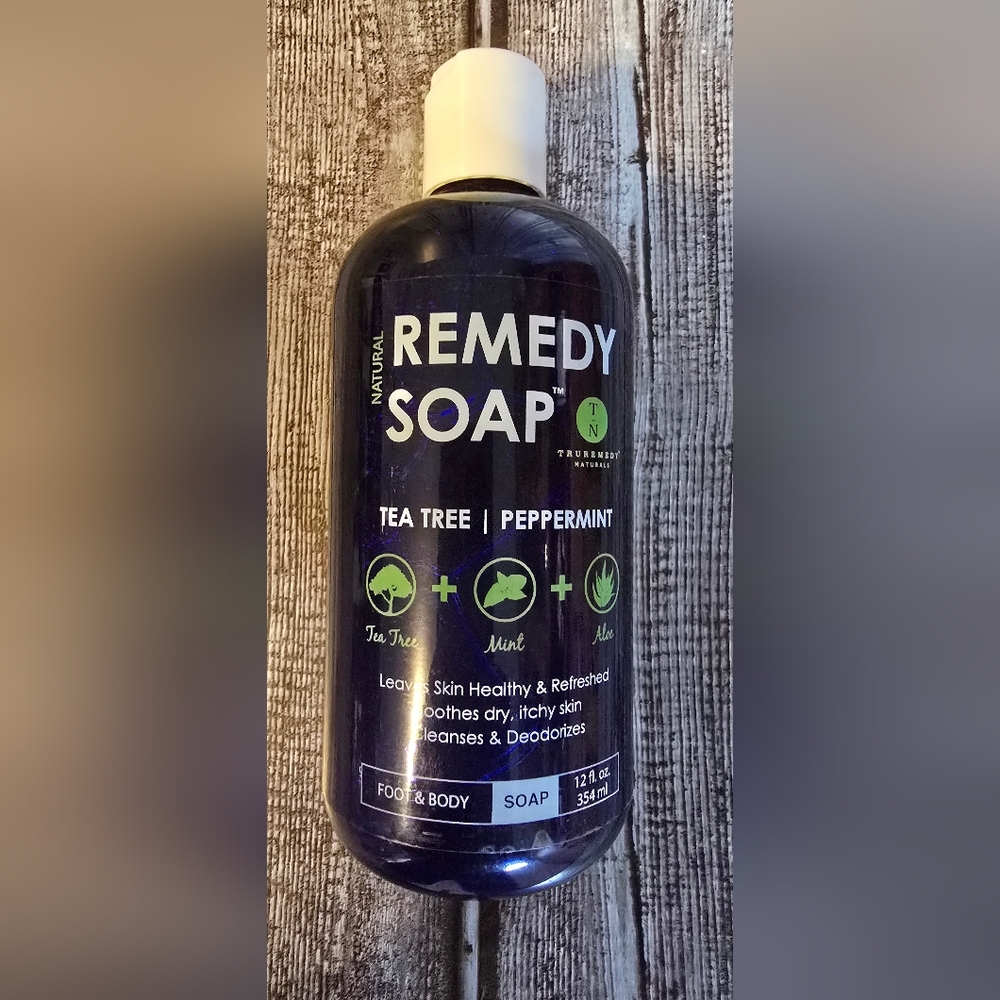 Natural Remedy Soap with Tea Tree and Peppermint. Hand soap. Never Opened.